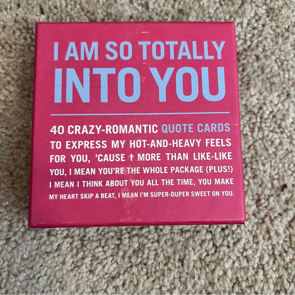 NIB Knock Knock Romantic Quote Cards
